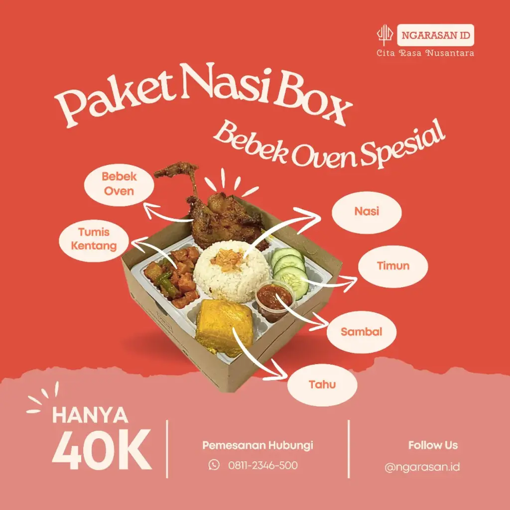 Paket Nasi Box Bebek Oven Spesial