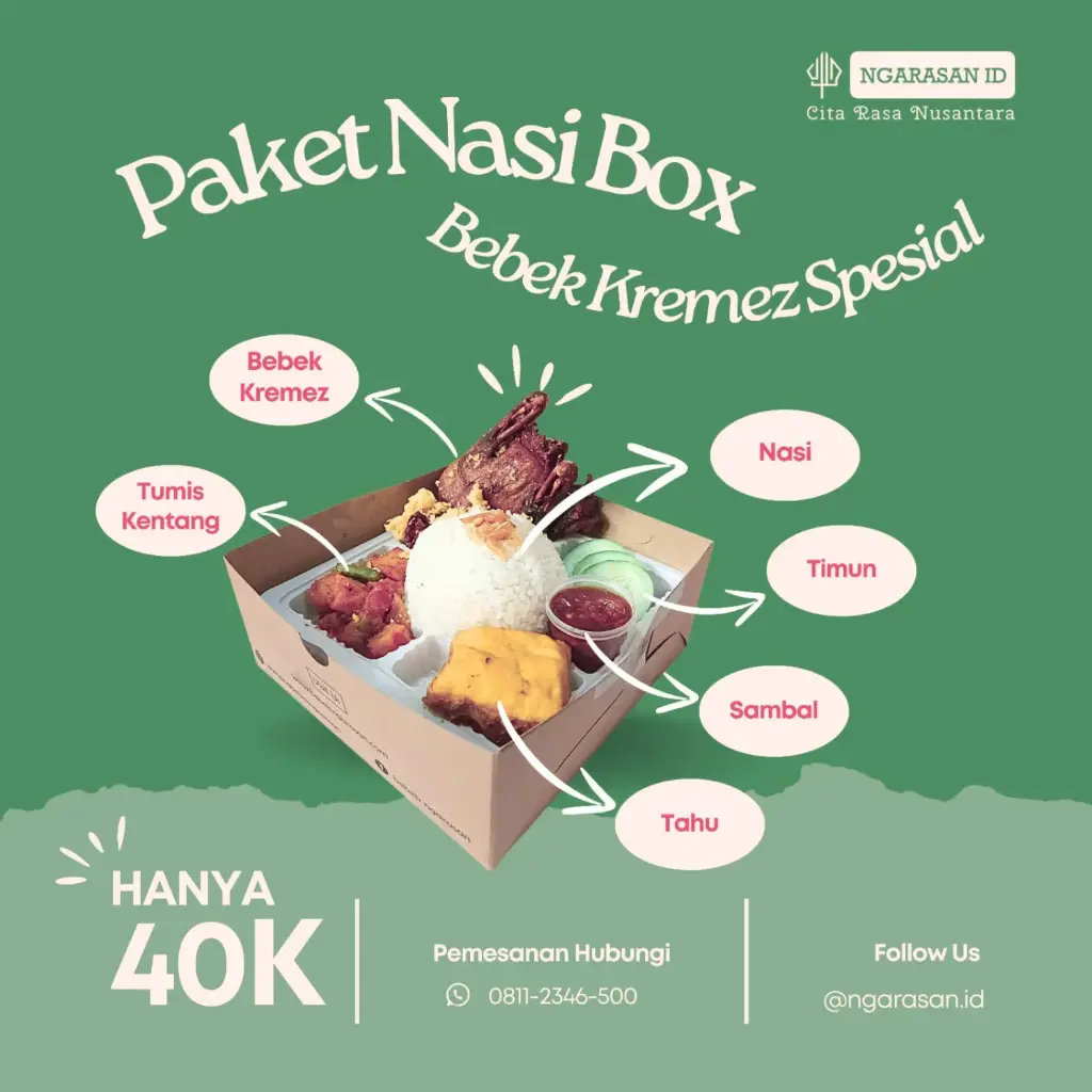 Paket Nasi Box Bebek Kremez Spesial