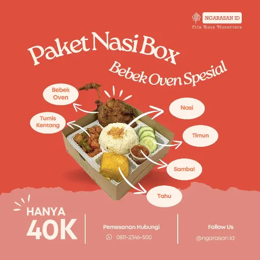Paket Nasi Box Bebek Oven Spesial